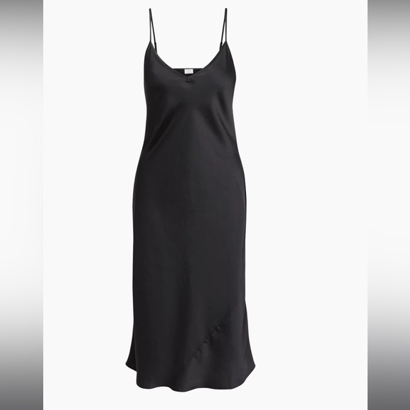 ARITZIA Wilfred Only Slip Midi Dress in Black - Picture 6 of 8